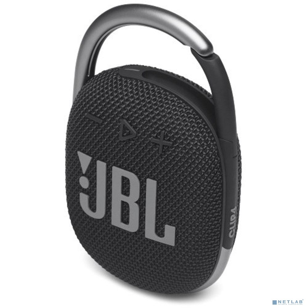 Колонка порт. JBL Clip 4 черный 5W 1.0 BT 15м 500mAh (JBLCLIP4BLK)