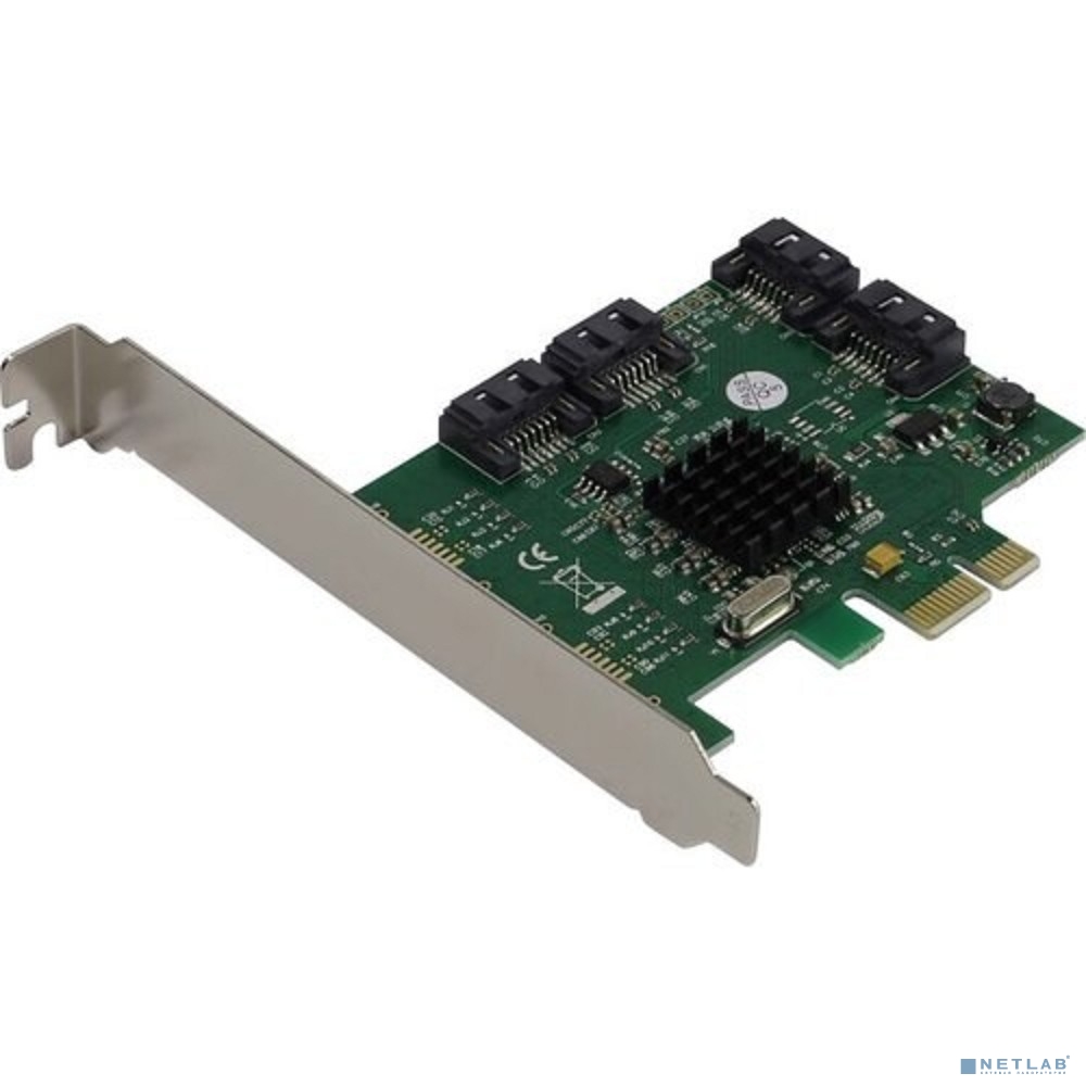 ORIENT M9215S PCI-Ex v2.0, SATA3.0 6Gb/s, 4int port, поддержка HDD до 8TB, Marvell 88SE9215 chipset