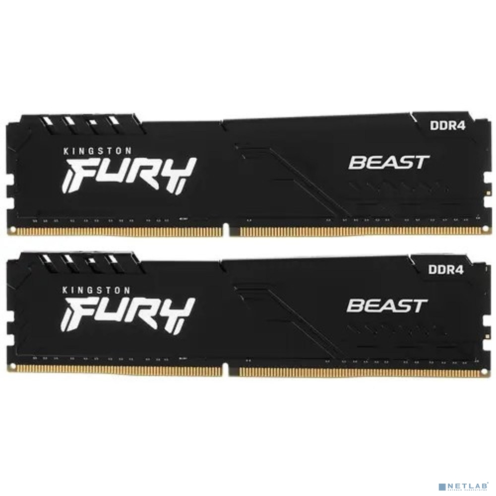 Kingston DDR4 DIMM 16GB Kit 2x8Gb KF432C16BBK2/16 PC4-25600, 3200MHz, CL16