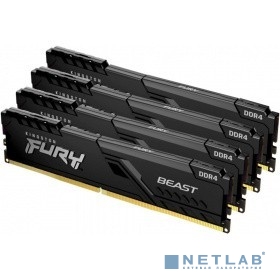 Kingston DRAM 32GB 3600MHz DDR4 CL17 DIMM (Kit 4x8Gb) FURY Beast Black KF436C17BBK4/32