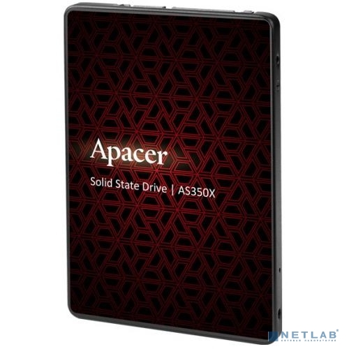 Apacer SSD PANTHER AS350X 128Gb SATA 2.5" 7mm, R560/W540 Mb/s, IOPS 80K, MTBF 1,5M, 3D NAND, Retail (AP128GAS350XR-1)