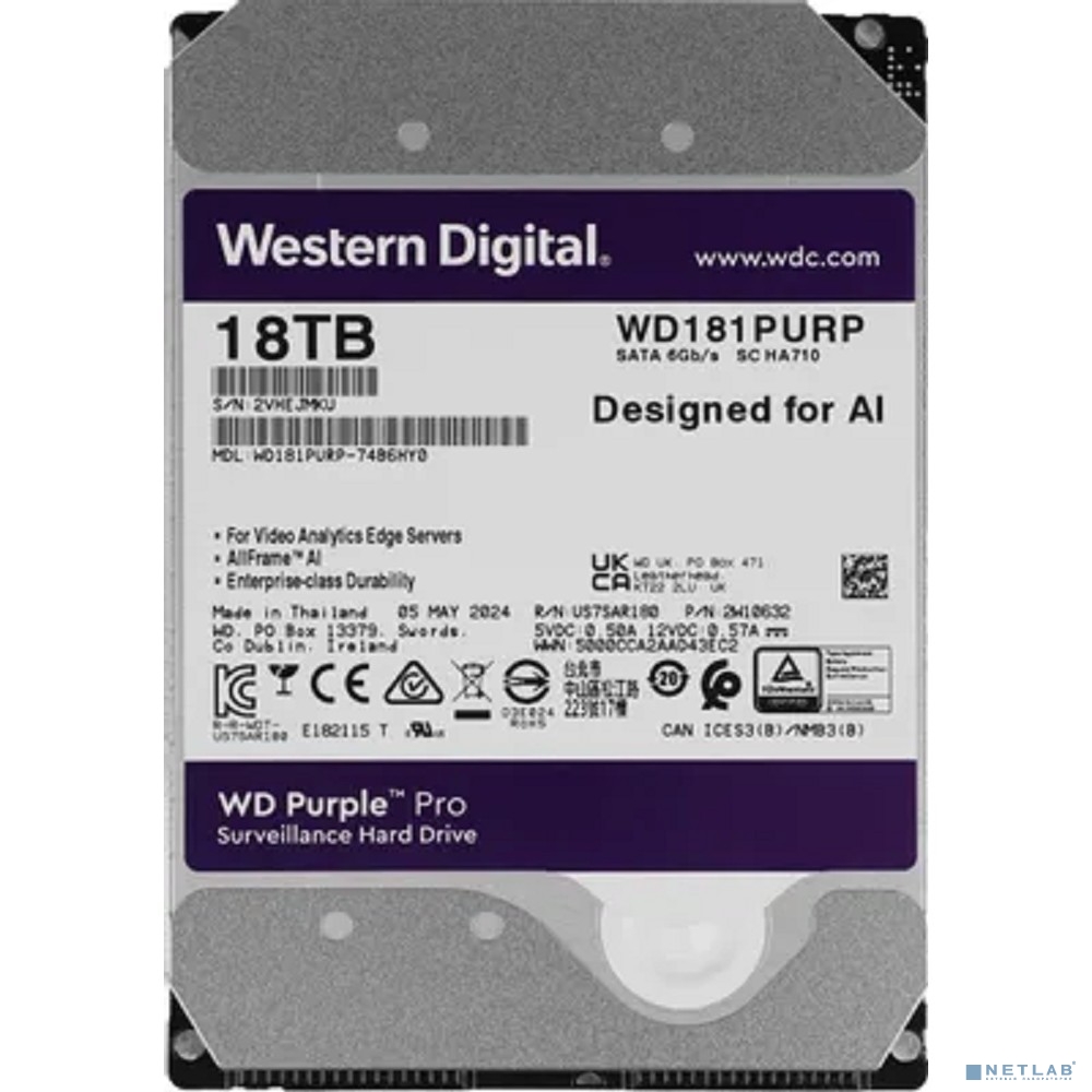 18TB WD Purple Pro (WD181PURP)