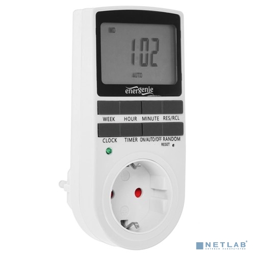 Energenie Таймер электрический EG-SST-01 (LCD-дисплей 2,3?), белый