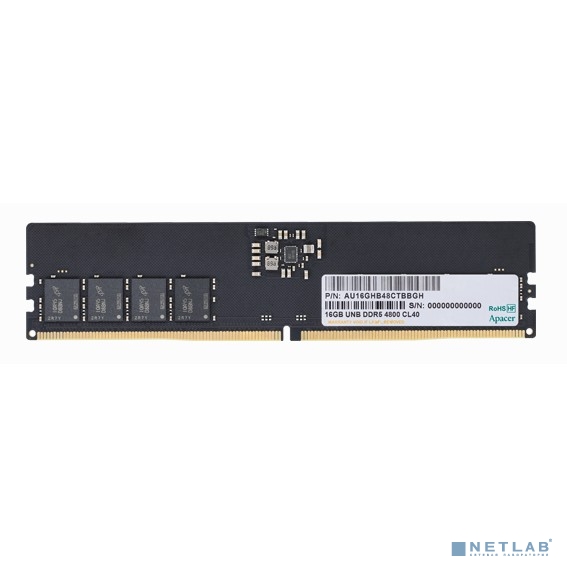 Apacer DDR5 16GB 4800 MT/s CL40 AU16GHB48CTBBGH (FL.16G2A.PTH)