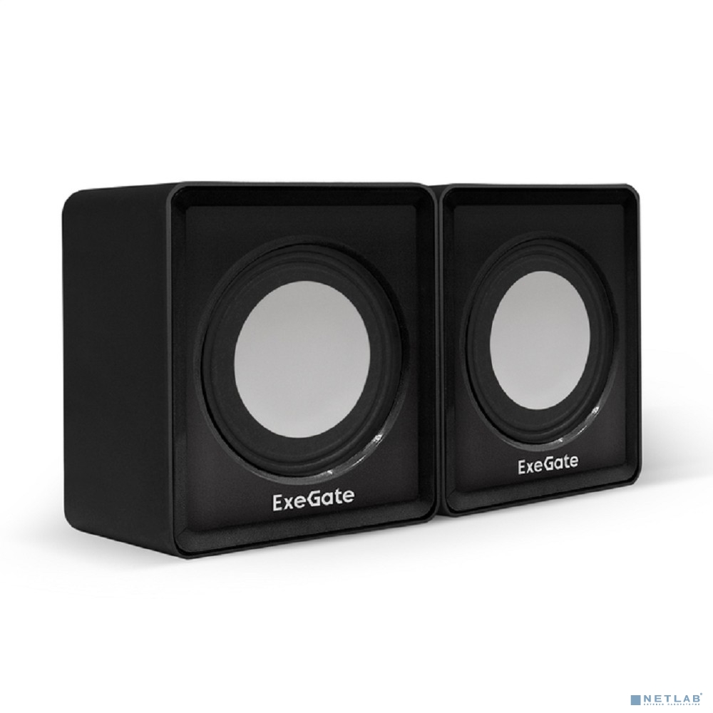 Exegate EX287057RUS Акустическая система 2.0 ExeGate Disco 140 Black (питание USB, 2х3Вт (6Вт RMS), 100-20000Гц, черный)