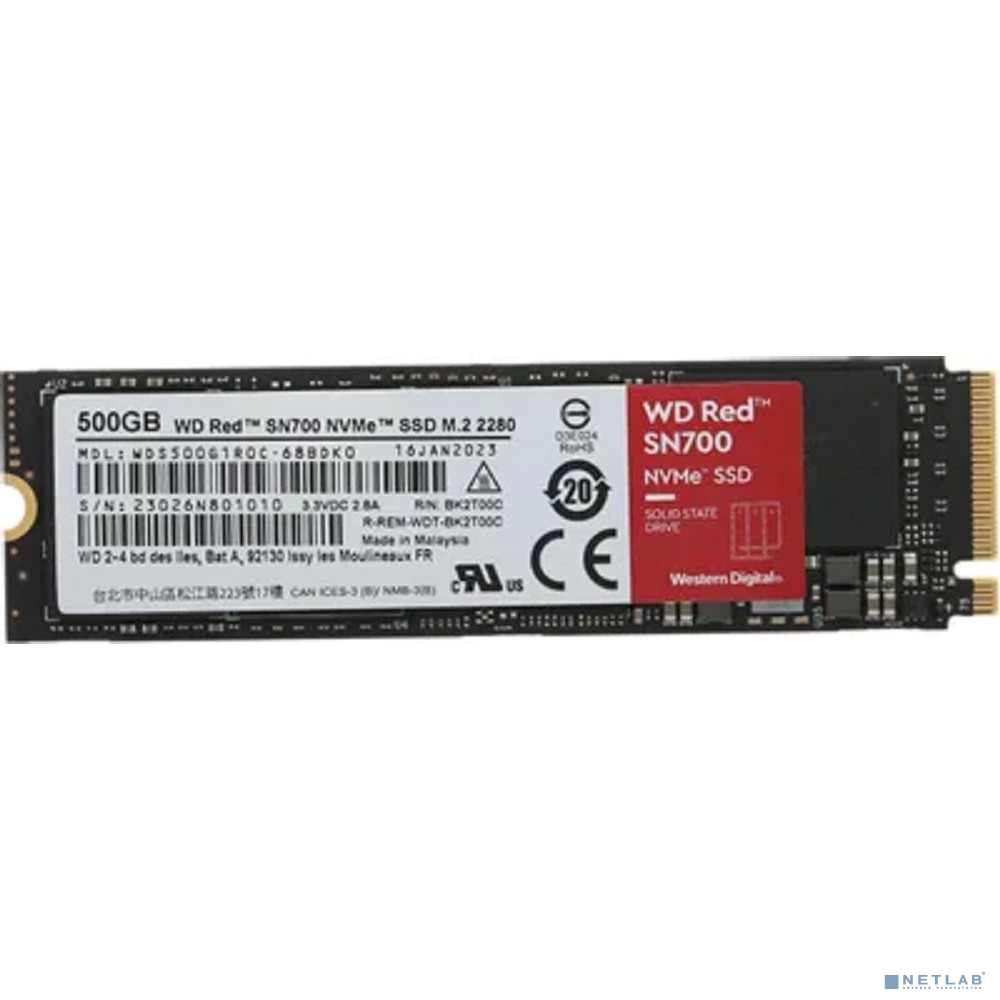 WD SSD M.2 2280 500GB RED WDS500G1R0C WDC