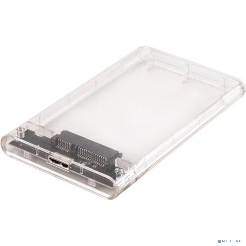 AgeStar 3UB2P4 (TRANSPARENCY)USB 3.0 Внешний корпус 2.5" SATAIII HDD/SSD пластик, прозрачный (672691)(17312)