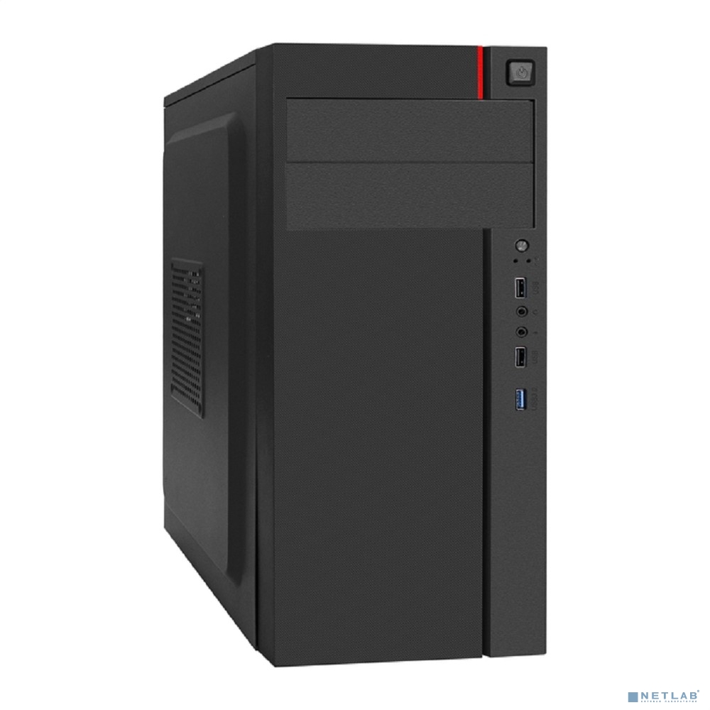 Exegate EX290187RUS Корпус Miditower ExeGate AA-440U-AA500 (ATX, AA500 8 см, 2*USB+1*USB3.0, аудио, черный)