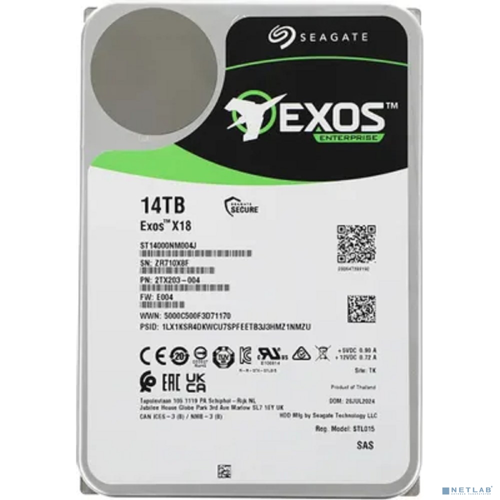 14TB Seagate Exos X18 (ST14000NM004J)
