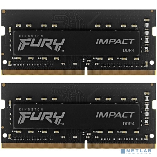 Kingston 32GB 3200MHz DDR4 CL20 SODIMM (Kit of 2) FURY Impact KF432S20IBK2/32