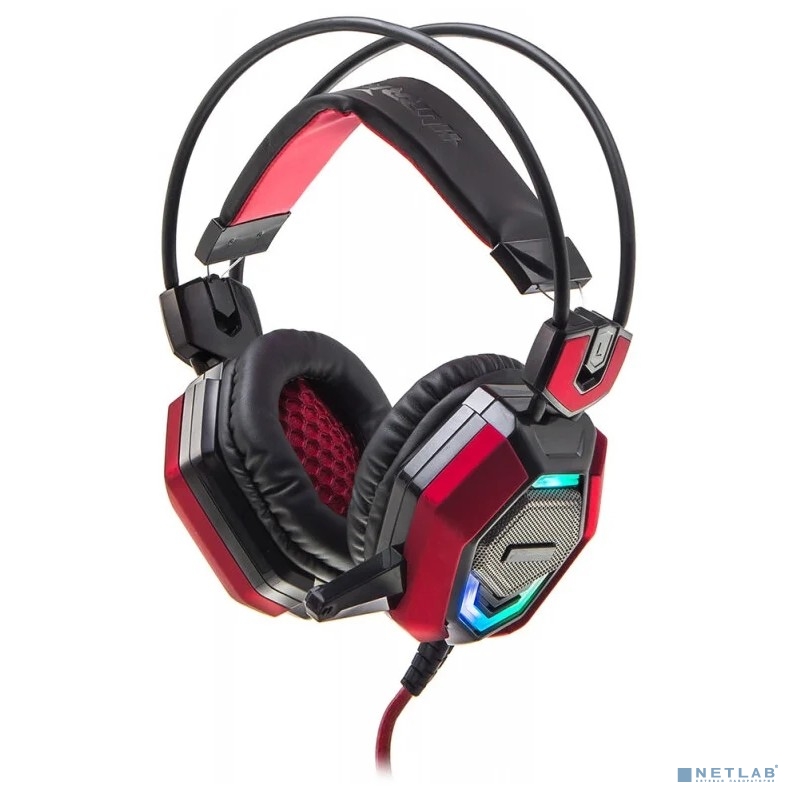 Oklick HS-L900G HURRICANE черный/красный 1.85м мониторные оголовье (472660)