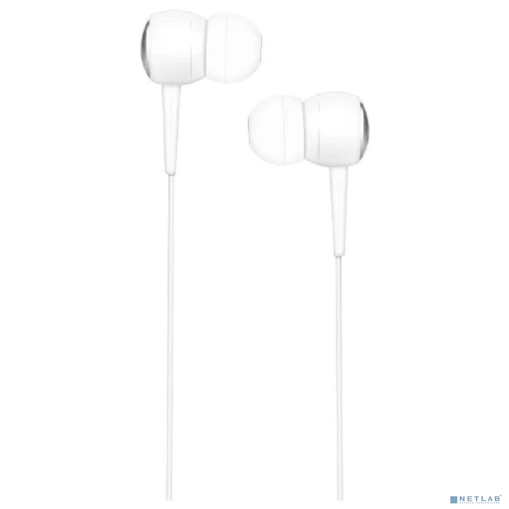 HOCO M19/ Наушники + микрофон/ Кнопка ответа/ 1.2м/ 3.5 mm jack/ White