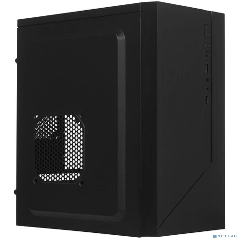 Foxline FZ-015-SX450R " Forza mATX, 450W, 2xUSB2.0, Black, w/o FAN, 12 cm fan PSU, power cord"