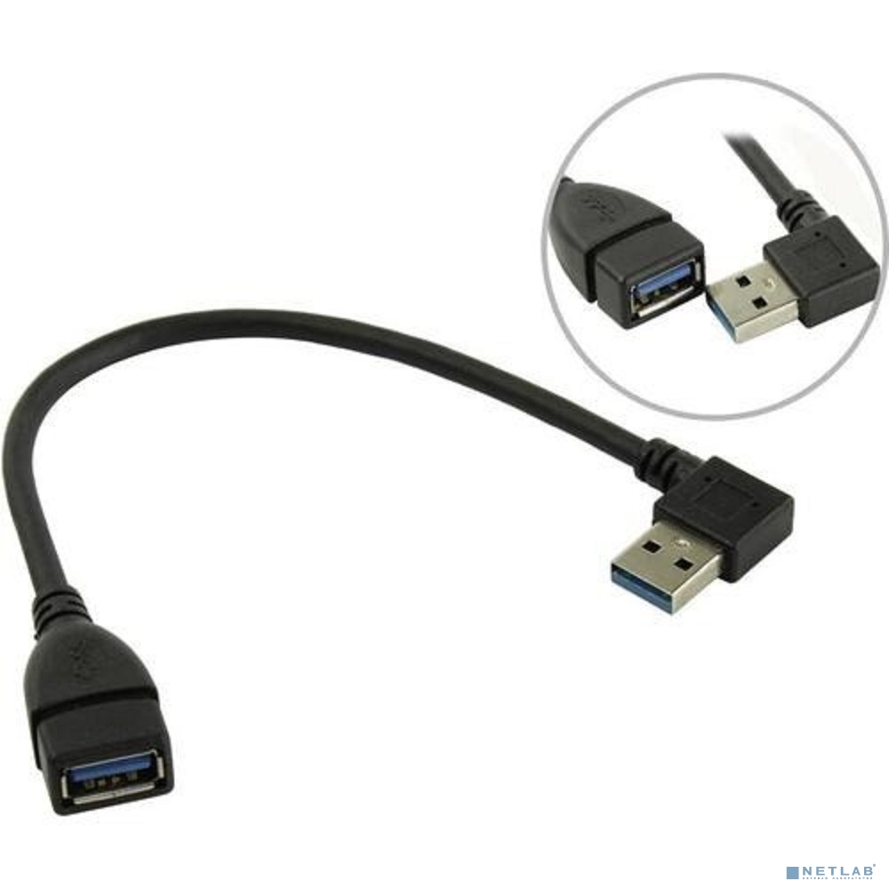 KS-is KS-402O Кабель адаптер угловой USB 3.0 male female , левый