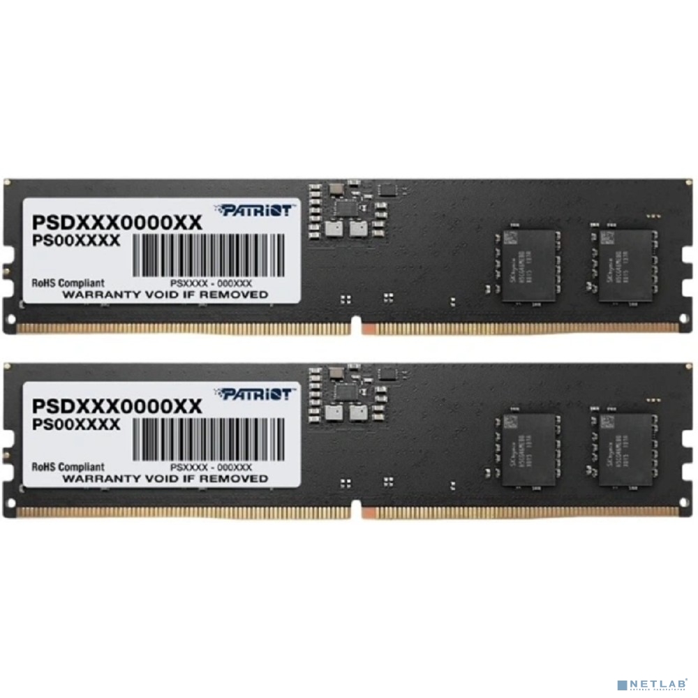 DDR5 2x16Gb 4800MHz Patriot PSD532G4800K Signature RTL PC5-38400 CL40 DIMM ECC 288-pin 1.1В