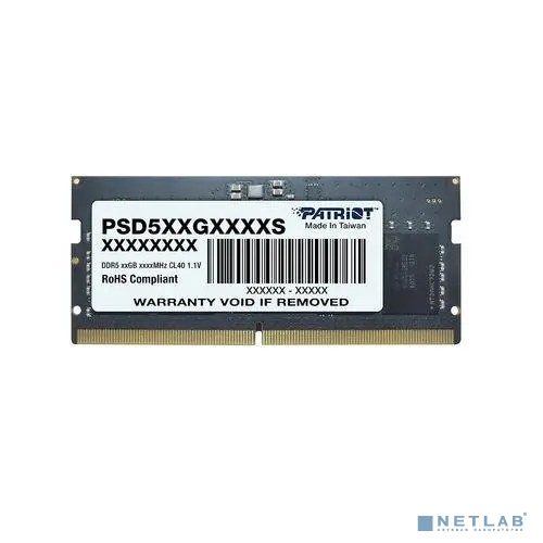Память DDR5 32Gb 4800MHz Patriot PSD532G48002S RTL PC5-38400 CL40 SO-DIMM 260-pin 1.1В dual rank