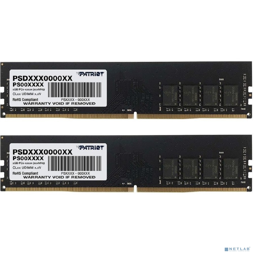 Память DDR4 2x8Gb 3200MHz Patriot PSD416G3200K Signature RTL PC4-25600 CL22 DIMM 288-pin 1.2В single rank