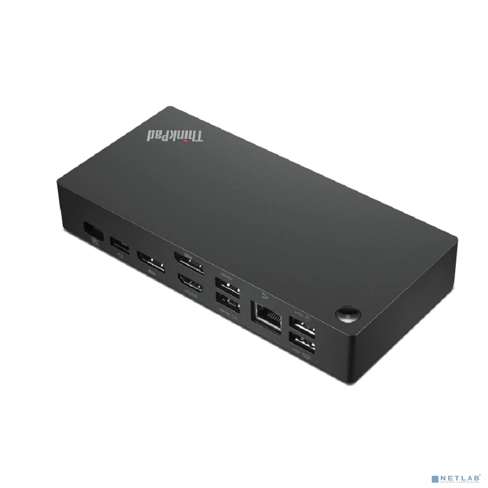 Lenovo ThinkPad Universal USB-C Dock 2x DP 1.4, 1x HDMI 2.0, 3x USB 3.1, 2x USB 2.0, 1x USB-C, 1x RJ-45, 1x Combo Audio Jack 3.5mm pi.