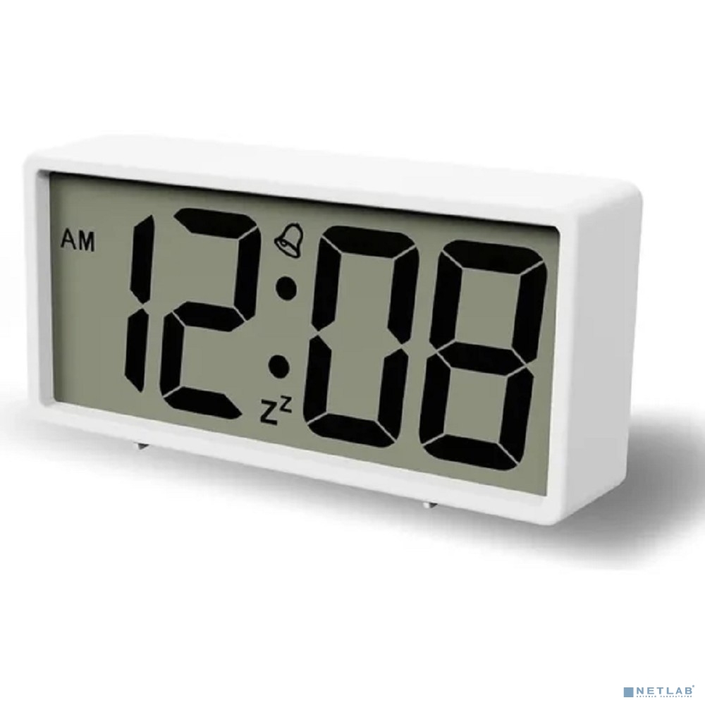 Perfeo Часы-будильник "Tablo", белый, (PF-S6118)