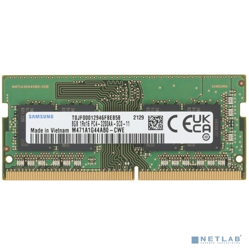 Samsung DDR4 8Gb 3200MHz M471A1G44AB0-CWE OEM PC4-25600 CL19 SO-DIMM
