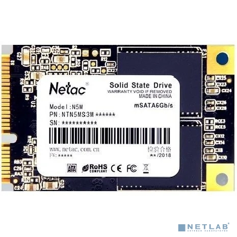 Накопитель SSD Netac mSata N5M 1Tb NT01N5M-001T-M3X TLC