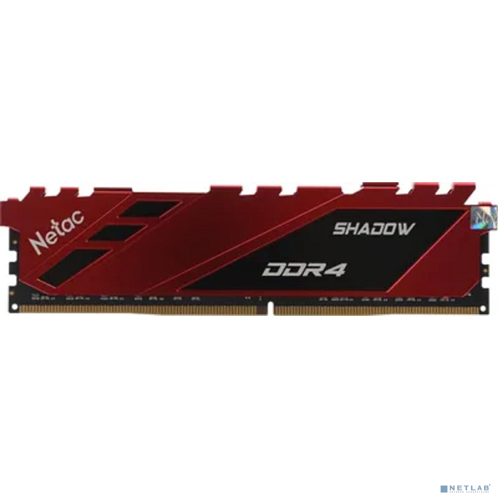 Netac DDR4 16Gb 3200MHz NTSDD4P32SP-16R Shadow RTL PC4-25600 CL16 DIMM 288-pin 1.35В