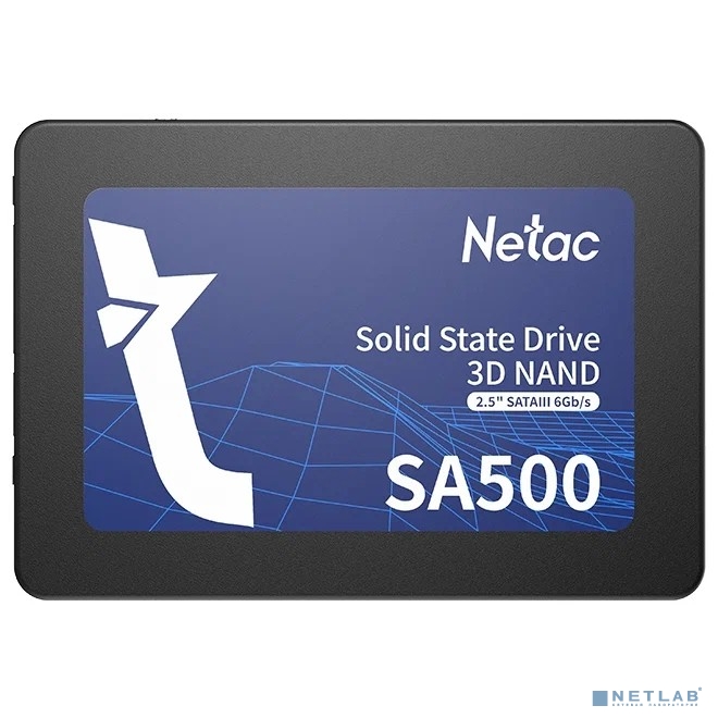 Накопитель SSD Netac SATA III 1Tb SA500 Series 2.5" Retail (NT01SA500-1T0-S3X)