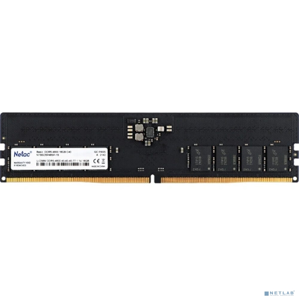 Netac DDR5 16GB 4800MHz CL40 1.1V / NTBSD5P48SP-16