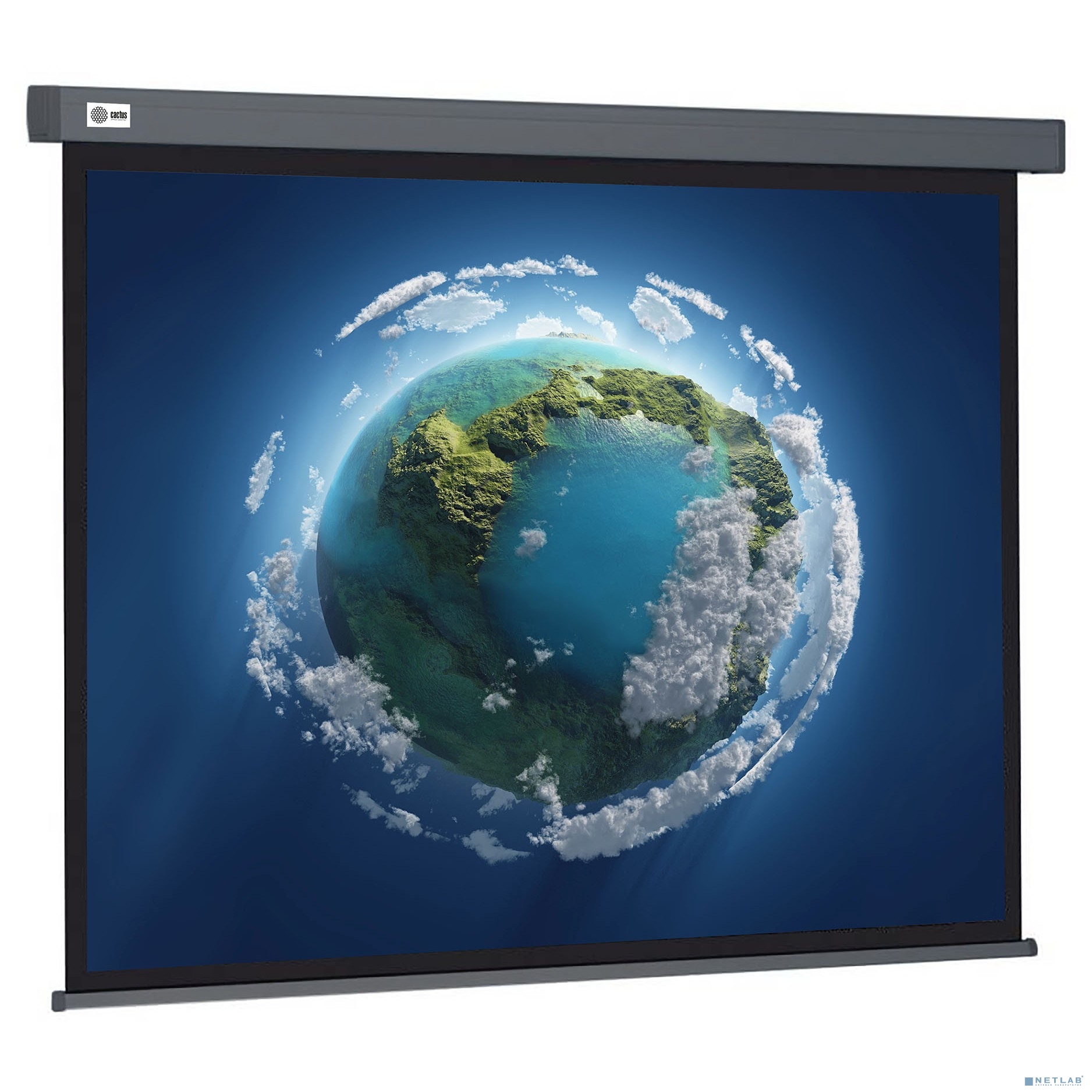 Экран Cactus Wallscreen CS-PSW-187X332-SG 187х332см 16:9 настенно-потолочный рулонный серый