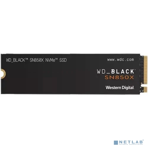WD SSD Black SN850X, 2.0TB, M.2(22x80mm), NVMe, PCIe 4.0 x4, 3D TLC, WDS200T2X0E