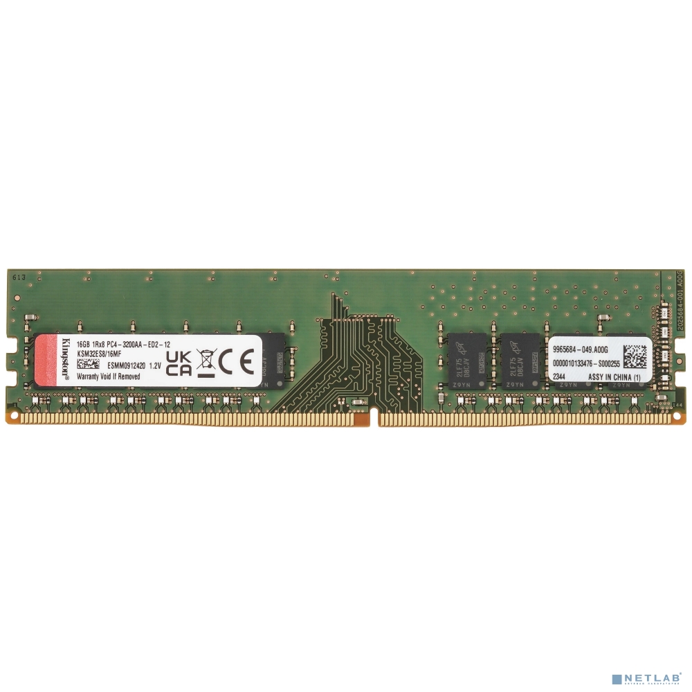 Память DDR4 Kingston KSM32ES8/16MF 16Gb DIMM ECC U PC4-25600 CL22 3200MHz