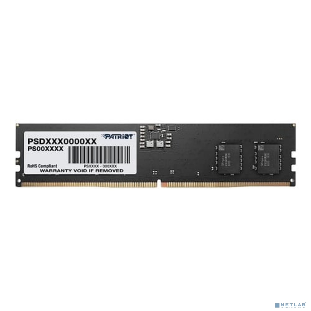 Память DDR5 8Gb 5200MHz Patriot PSD58G520041 Signature RTL PC5-41600 CL42 DIMM ECC 288-pin 1.1В single rank