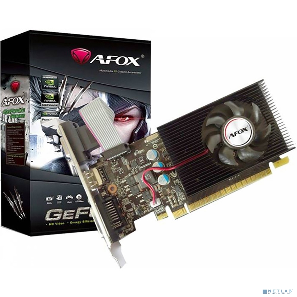 Видеокарта AFOX GT710 2GB DDR3 64bit VGA/DVI/HDMI 1FAN (AF710-2048D3L5-V3) RTL