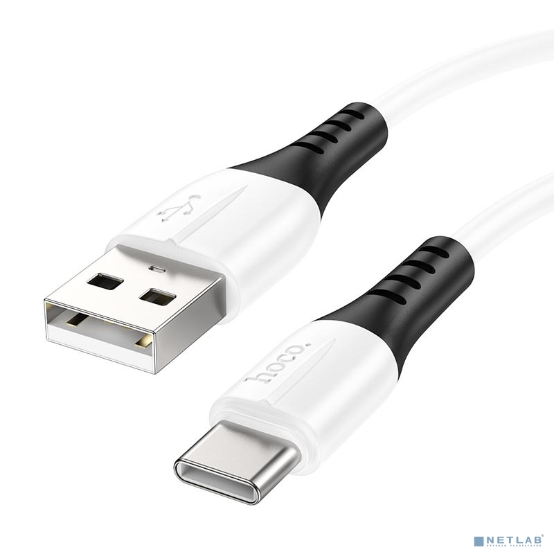 HOCO HC-68582 X82/ USB кабель Type-C/ 1m/ 3A/ Силикон/ White