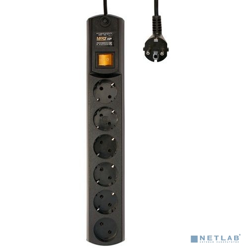 Сетевой фильтр MOST HP, 5м, черный