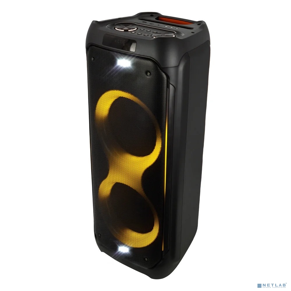 Perfeo ПАС “Power Box 100 INFINITY” BT, EQ, MP3 USB|TF, AUX, FM, MIC, GT, TWS, LED, ПДУ, 2 б/п мик
