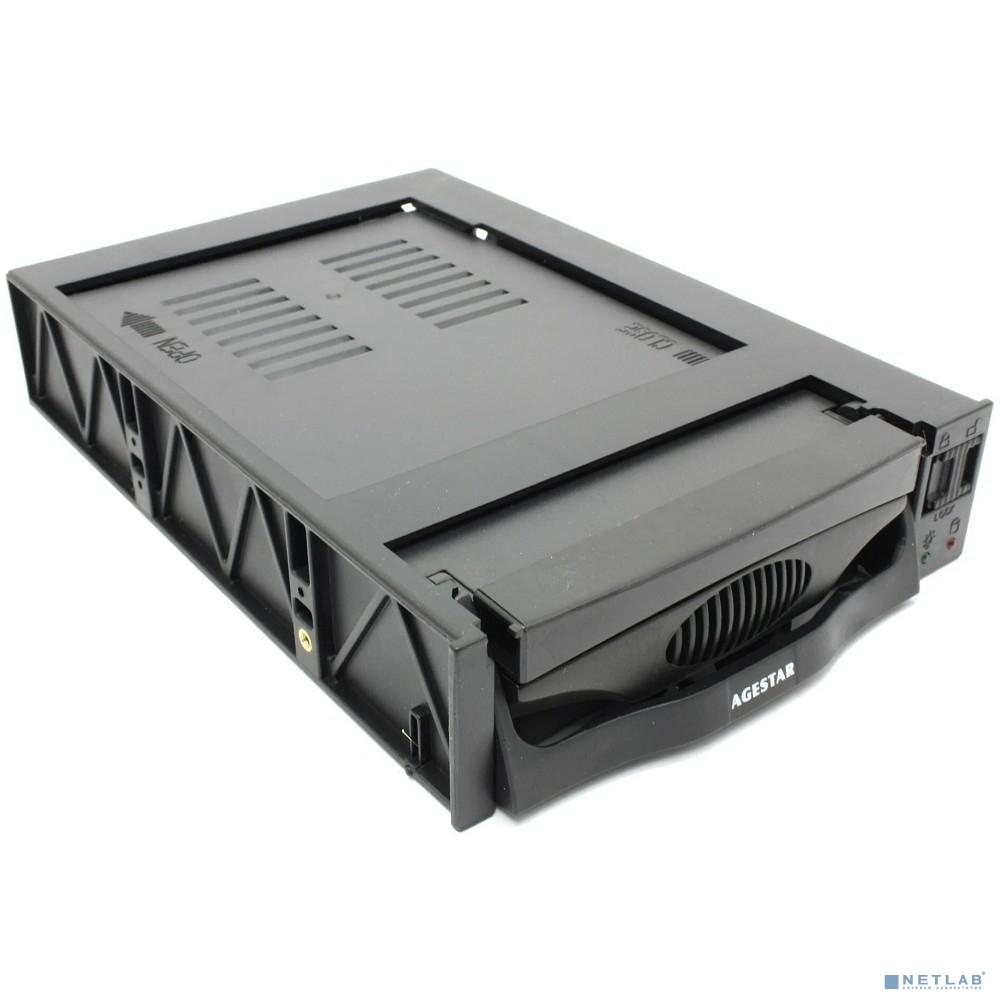 AgeStar SR3P-SW-2F Сменный бокс для HDD SATA SATA пластик черный hotswap 3.5"