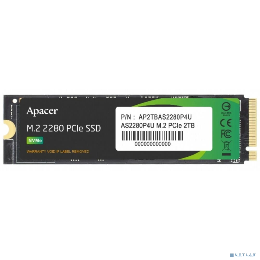 M.2 2280 2TB Apacer AS2280P4U Client SSD AP2TBAS2280P4U-1