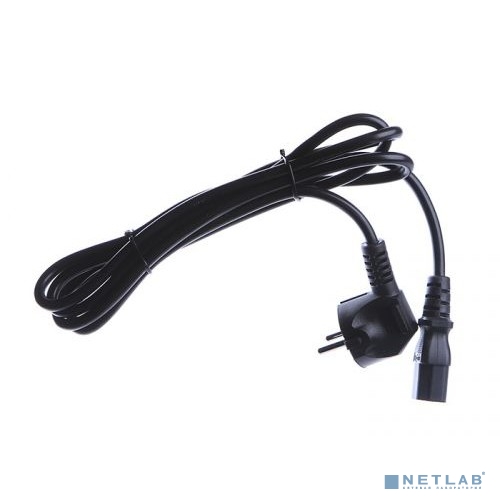 Шнур ПВС-АП 3*1,00 S22C13-250-10-3, черный, 3,0 м, C13, 3x1.00, 10А, с заземлением, Power Cube, Россия