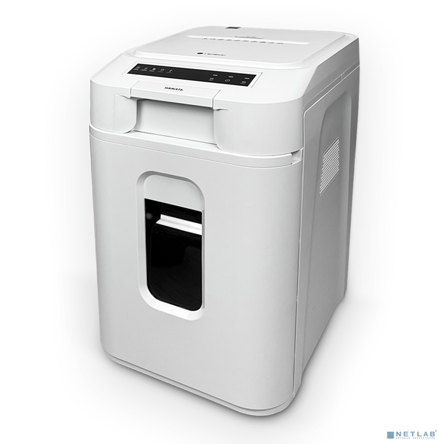 Шредер Heleos АП37-5 белый/белый с автоподачей (секр.P-5) фрагменты 220лист. 37лтр. скрепки скобы пл.карты