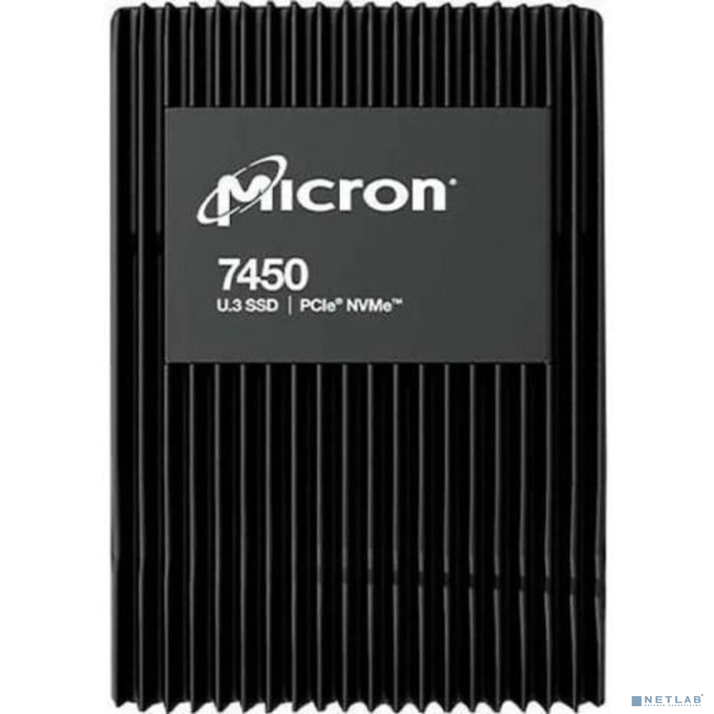 Micron SSD 7450 MAX, 1600GB, U.3(2.5" 15mm), NVMe, PCIe 4.0 x4, 3D TLC, R/W 6800/2700MB/s, IOPs 800 000/250 000, TBW 8700, DWPD 3 (12 мес.)