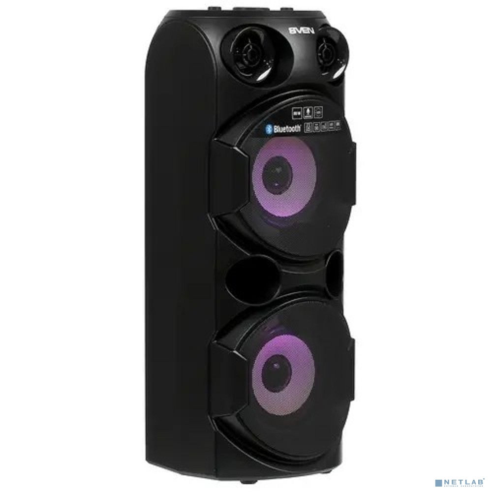 АС PS-750, черный (80 Вт, TWS, Bluetooth, FM, USB, microSD, LED-дисплей, 4400мА*ч)