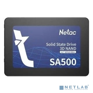 Твердотельный накопитель Netac SA500 2.5 SATAIII 3D NAND SSD 2TB, R/W up to 530/475MB/s 3Y