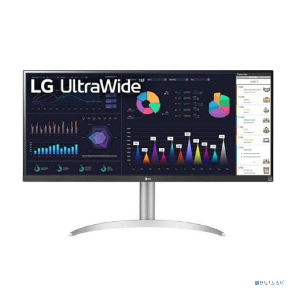 LCD LG 34" 34WQ650-W UltraGear черный и серебристый