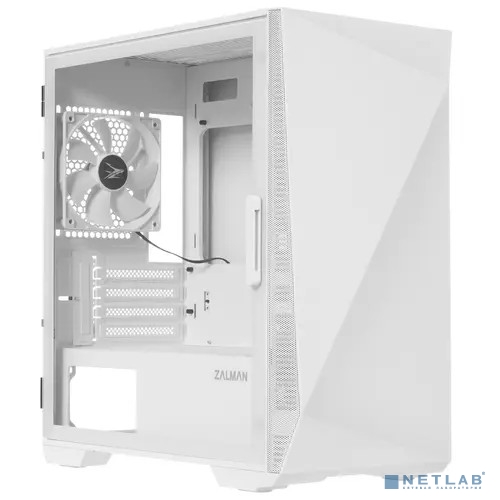 Zalman Z1 Iceberg White Mid Tower (mATX/Mini-ITX, без БП, Steel, Plastic, Tempered Glass)