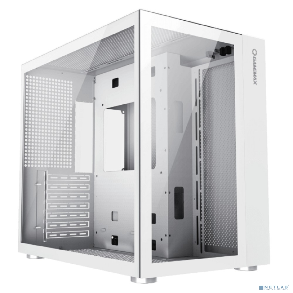 GameMax Корпус Infinity без БП (Midi Tower, ATX, Белый, USB 3.0+Type C, Зак. стекло)