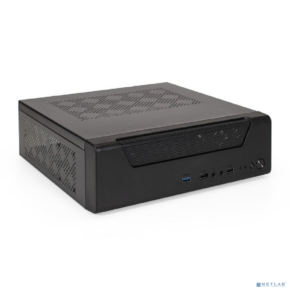 Exegate EX294022RUS Корпус Desktop ExeGate FL-102-TPS450 (mini-ITX, БП TPS450 с вент. 8см, 2*USB + 1*USB3.0, аудио, черный)