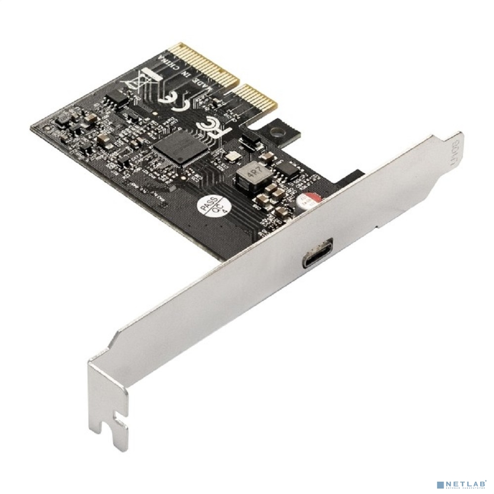 Exegate EX293839RUS Контроллер EXE-321 (PCI-E x4 v3.0, 20Gbps (USB3.2 GEN2x2) Type-C ext., ASMedia Chipset ASM3242)