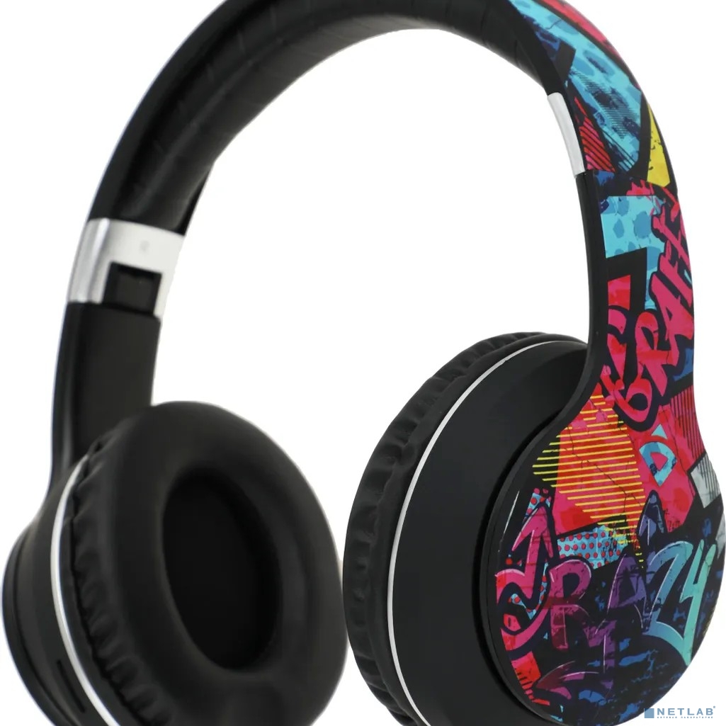 Defender Беспроводная гарнитура FreeMotion B595 черный+граффити, BT (63597)