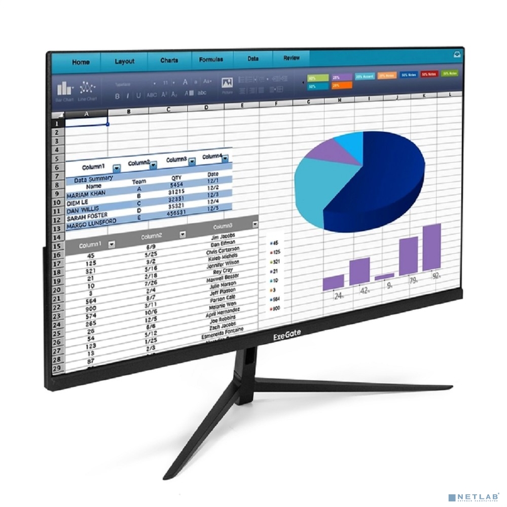 LCD ExeGate 23.8" ES2407A SmartView черный
